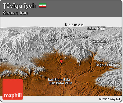 Physical Panoramic Map of Ţāvīqu'īyeh