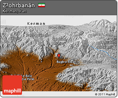 Physical Panoramic Map of Z̧ohrbanān