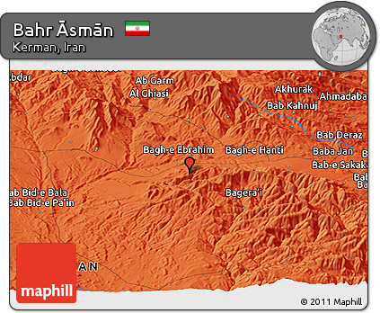 Political Panoramic Map of Bahr Āsmān