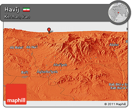 Political Panoramic Map of Havīj