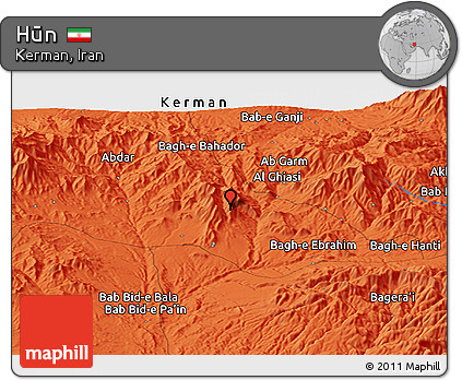 Political Panoramic Map of Hūn