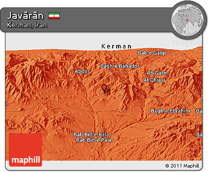Political Panoramic Map of Javārān