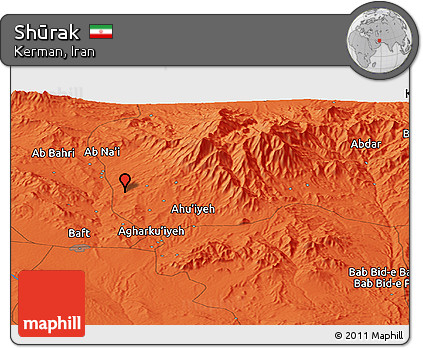 Political Panoramic Map of Shūrak