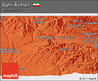 Political Panoramic Map of Bahr Āsmān