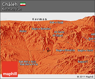 Political Panoramic Map of Chāleh