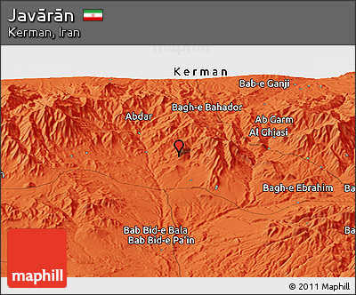 Political Panoramic Map of Javārān