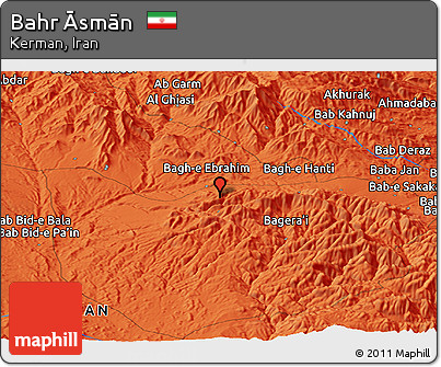 Political Panoramic Map of Bahr Āsmān