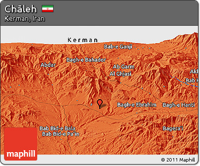 Political Panoramic Map of Chāleh