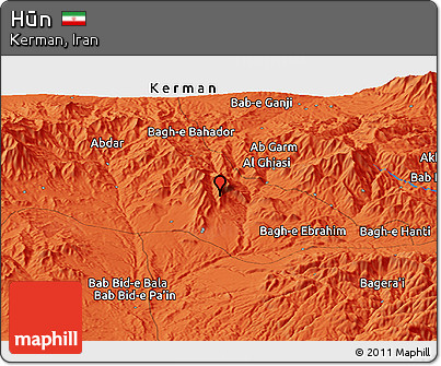 Political Panoramic Map of Hūn