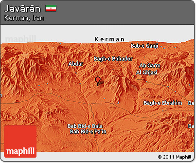 Political Panoramic Map of Javārān