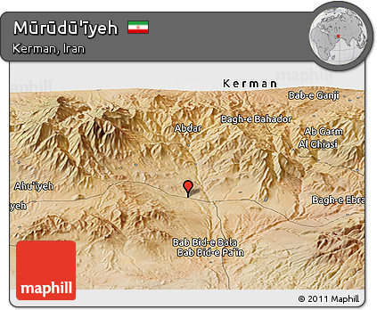 Satellite Panoramic Map of Mūrūdū'īyeh