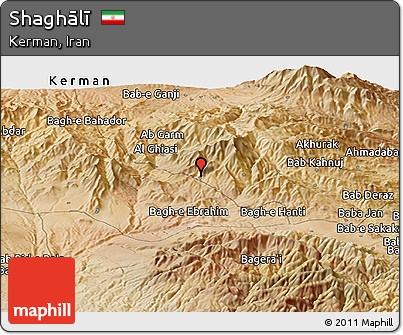 Satellite Panoramic Map of Shaghālī