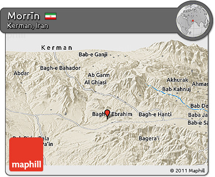 Shaded Relief Panoramic Map of Morrīn