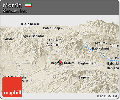 Shaded Relief Panoramic Map of Morrīn