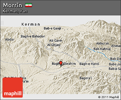 Shaded Relief Panoramic Map of Morrīn