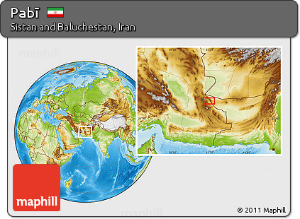 Physical Location Map of Pabī