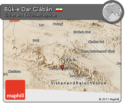 Satellite Panoramic Map of Būk-e Dar Gīābān