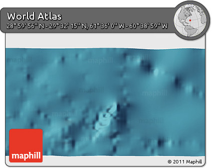 Satellite 3D Map of the Area around 29° 16' 6" N, 61° 7' 30" W