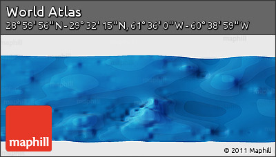 Political Panoramic Map of the Area around 29° 16' 6" N, 61° 7' 30" W