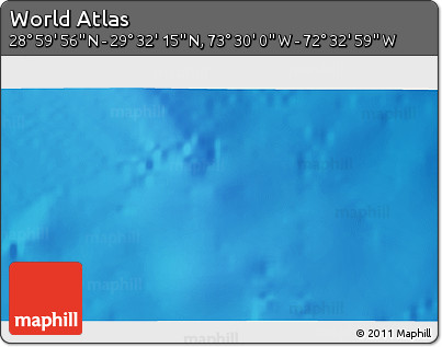 Physical 3D Map of the Area around 29° 16' 6" N, 73° 1' 30" W
