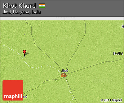 Physical 3D Map of Khot Khurd