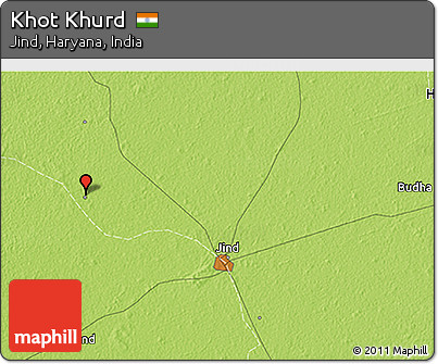 Physical 3D Map of Khot Khurd