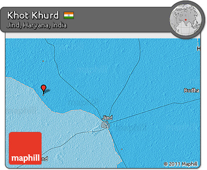 Political 3D Map of Khot Khurd