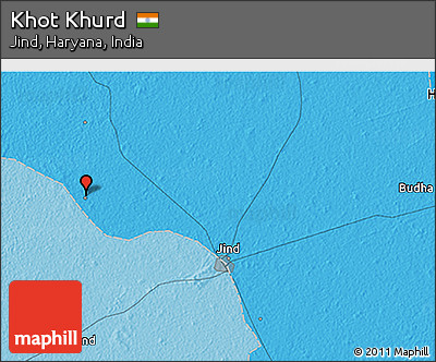 Political 3D Map of Khot Khurd