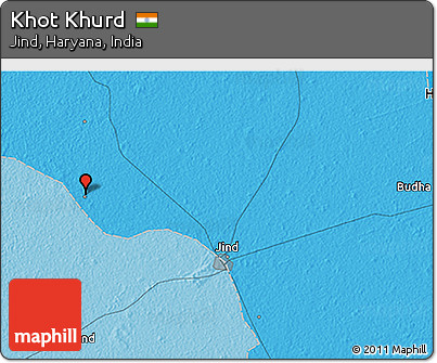 Political 3D Map of Khot Khurd