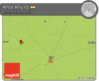 Physical Map of Khot Khurd