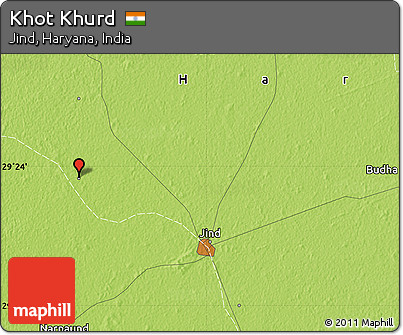 Physical Map of Khot Khurd