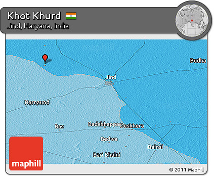 Political Panoramic Map of Khot Khurd