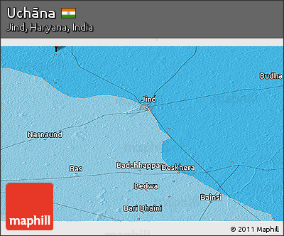 Political Panoramic Map of Uchāna