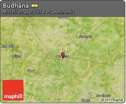 Satellite Map of Budhāna