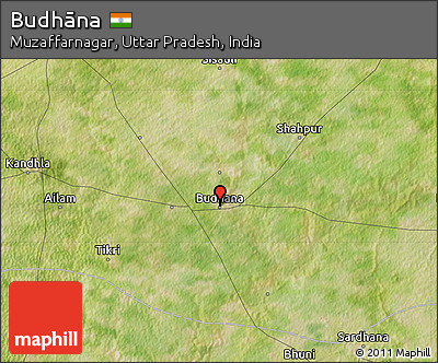 Satellite Map of Budhāna