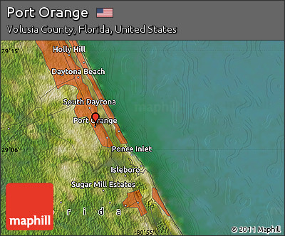 Satellite Map of Port Orange