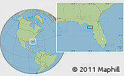 Savanna Style Location Map of the area around 29° 16' 6" N, 83° 13' 29" W