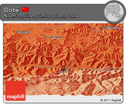 Political Panoramic Map of Dobê