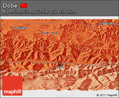 Political Panoramic Map of Dobê