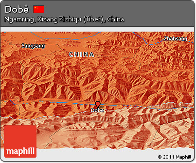 Political Panoramic Map of Dobê