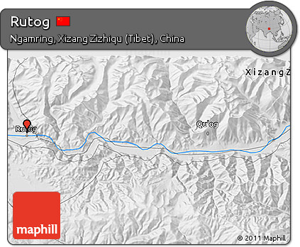 Physical 3D Map of Rutog
