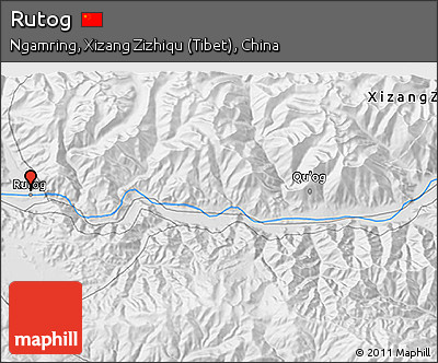 Physical 3D Map of Rutog