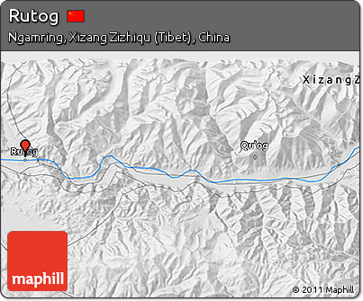 Physical 3D Map of Rutog