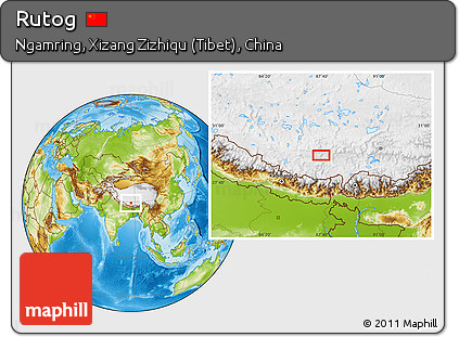 Physical Location Map of Rutog