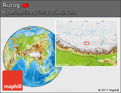 Physical Location Map of Rutog