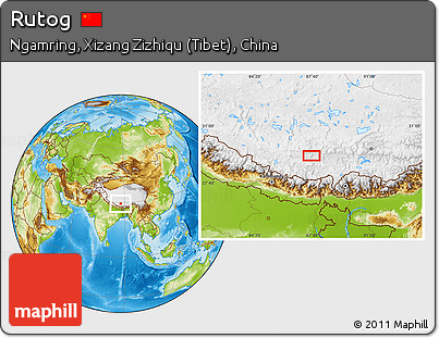 Physical Location Map of Rutog