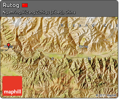 Satellite Map of Rutog