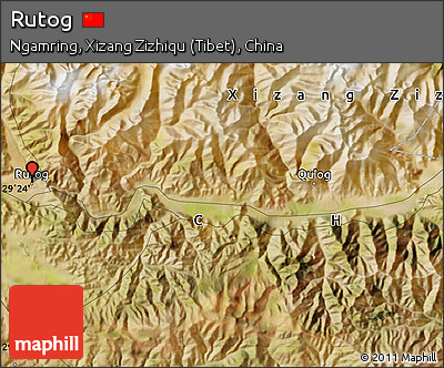 Satellite Map of Rutog