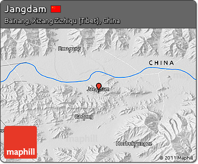 Physical 3D Map of Jangdam