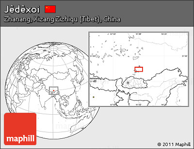 Blank Location Map of Jêdêxoi